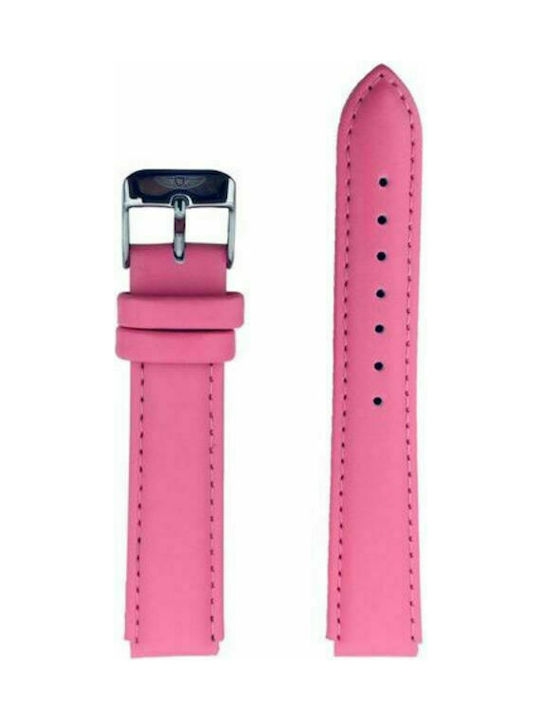 Bobroff Leather Strap Pink 16mm