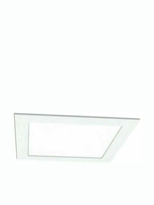 Geyer Square Recessed LED Panel 18W with Natural White Light 22x22cm