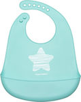 Canpol Babies Pastel Waterproof Bib Silicone with Button & Pocket Turquoise