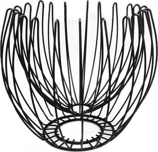 Espiel Fruit Bowl Metallic Black 28.5x28.5x25cm