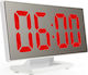 DS-3618L Tabletop Digital Clock LED Plastic with Alarm Clock White