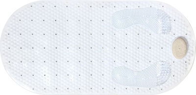 Estia Bathtub Mat with Suction Cups White 40x80cm