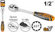 Ingco Ratchet 1/2" 26cm with 72 Blades