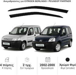 Heko Σετ Ανεμοθραύστες Μπροστινοί Σκούρο Φιμέ για Peugeot Partner Citroen Berlingo 2τμχ 12226 Heko Σετ Ανεμοθραύστες Μπροστινοί Σκούρο Φιμέ για Peugeot Partner Citroen Berlingo 2τμχ 12226
