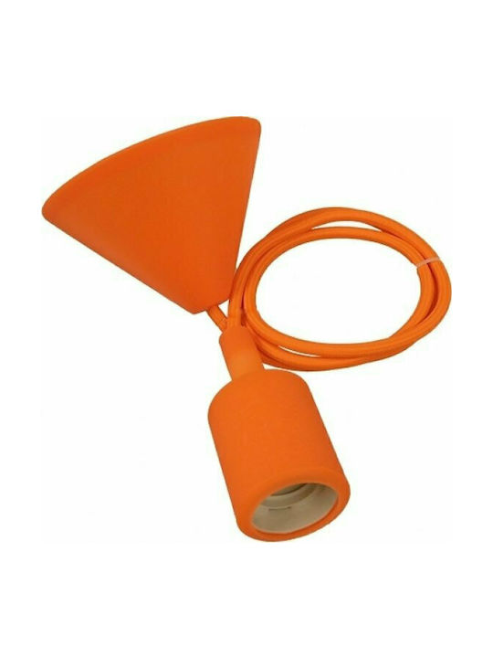 GloboStar Pendant Light Single-Light for Socket E27 Orange