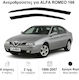 Heko Set of Windbreakers Front Car Dark Fime for Alfa Romeo Giulietta 2pcs