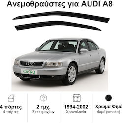 Heko Set Deflectoare Vânt Partea Din Față Dark Fime Pentru Audi A8 2 Bucăți 10229