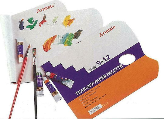 Artmate Paper Paint Palette Χάρτινη Παλέτα Ζωγραφικής 23x30 εκ. 36 Φύλλα 6pcs
