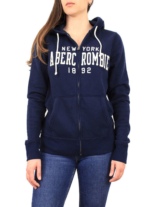 Abercrombie & Fitch Jacket Navy Blue with Hood