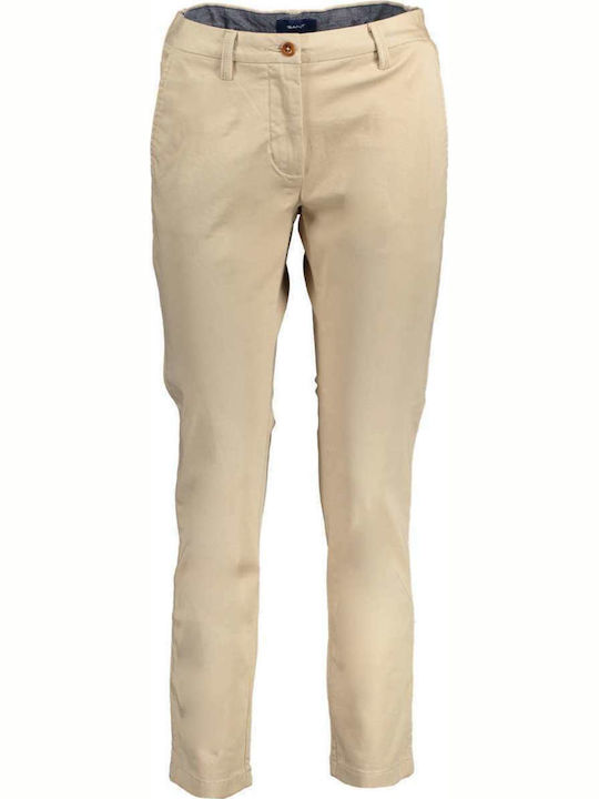 Gant Women' Fabric Trouser Beige