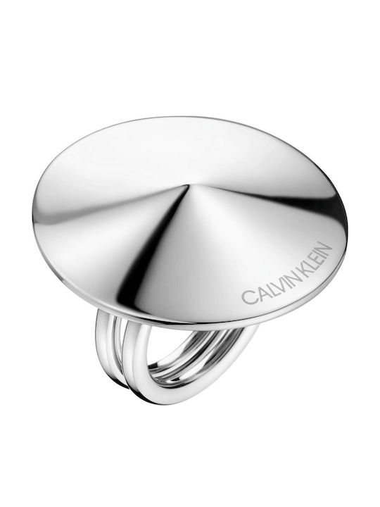 Calvin Klein Γυναικείο Δαχτυλίδι από Ατσάλι Επιχρυσωμένο
