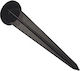 Adeleq Aluminiumnagel für Spot Schwarz Zubehör für Leuchten aus Aluminium Schwarz 4-904
