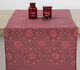 Nef-Nef Homeware Spirit Christmas Tablecloth Runner Fabric Red L140xW45cm.