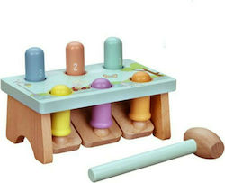 Jumini Hammer Toy Pop Up Πάγκος με Σφυρί made of Wood for 12++ Months