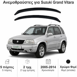 Heko Комплект Автомобилни Ветробрани Предни Тъмно Фимови За Suzuki Grand Vitara 5D 2005+ 2 Бройки 28616