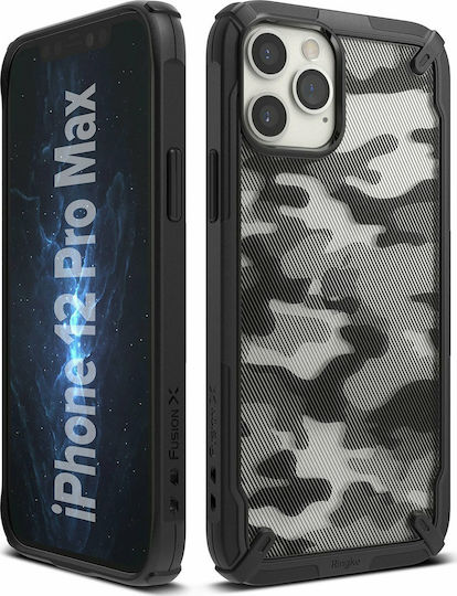 Ringke Fusion X Back Cover Πλαστικό / Σιλικόνης Μαύρο (iPhone 12 Pro Max)