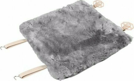 Lampa Comfort Max Car Pillow Sheepskin Seat Cushion Fur Gray 45x45cm in Gray Color