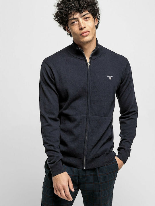 Men's Knitted Cardigan Navy Blue
