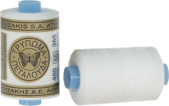 Petalouda Thread Sewing Super Fil Art 404 Cotton White 365m