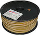 Adeleq Fabric Cable 2x0.5mm² in Gold Color 1m 9...