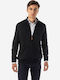 Sogo Men's Knitted Cardigan with Zipper Navy Blue