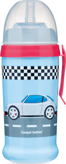 Canpol Babies Бебешка чаша Racing от пластмаса Син 350мл за 12m+m+