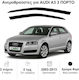 Heko Satz Windabweiser Vordere Dark Fime für Audi A3 3D 2004-2012 2Stück