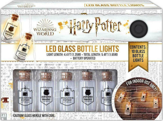 Blue Sky Studios Guirlandă de lumină pentru copii Lumini LED Sticlă Harry Potter Glass Bottle Lights Transparent