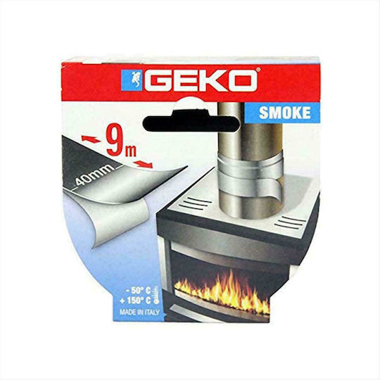 Geko Smoke Silver Self-Adhesive Aluminum Tape Gray 40mmx9m 1pcs