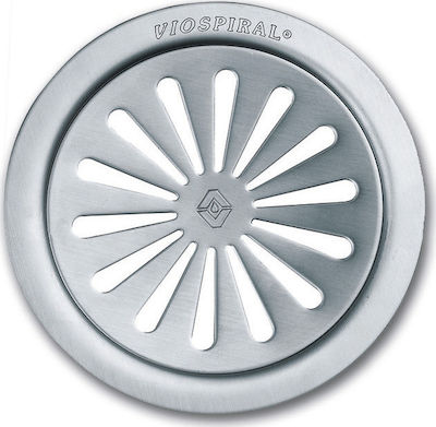 Viospiral Gestell Boden mit Durchmesser 120mm Silber