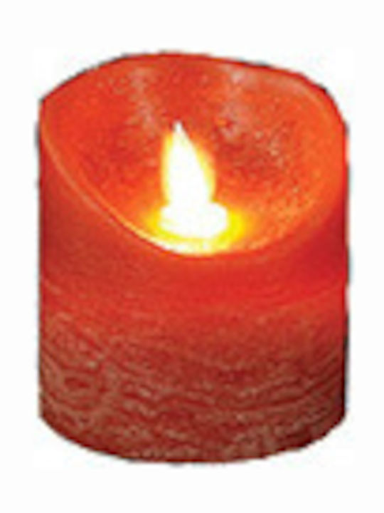Lianos Christmas Red Battery Candle 10x8cm 4pcs