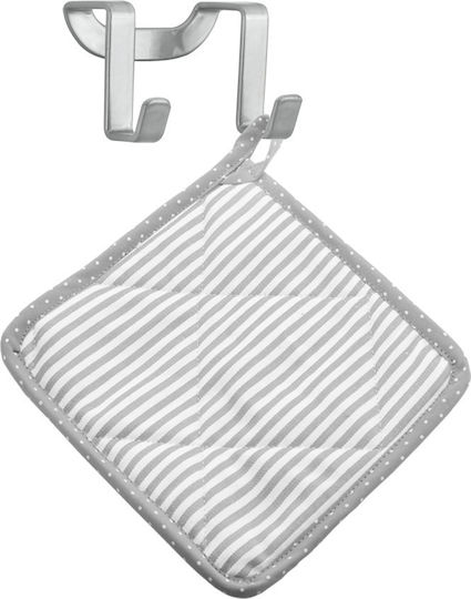Metaltex 350602 Doppelter Badezimmerhaken 6x4cm Silber