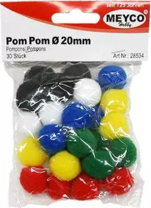 Meyco Pom Pom Artizanat Set 30buc
