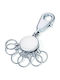Troika Keychain Patent Metallic Silver