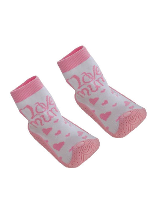 Soft Touch socks with SOFT TOUCH SOFT COUCH STSN174 - I LOVE MUM PINK