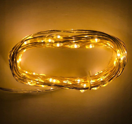 100 Λαμπάκια LED 12.4μ. Θερμό Λευκό σε Σειρά