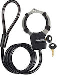 Master Lock Bicycle Cable Lock with Key Black