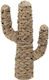 Inart Desktop Decoration Garden Wicker Cactus 34x14x59cm 34cmx14cmx59cm 3-70-823-0235