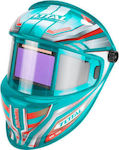 Total Welding Helmet with 100x67mm Visual Field Green