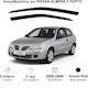 Heko Set of Windbreakers Front Car Dark Fime for Nissan Almera 2pcs