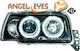 Diederichs Μπροστινά Φανάρια Angel Eyes για Renault Clio Black 2τμχ