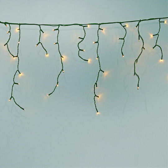 200 Lights LED 6m. x 50cm Warm White type Rain 1pcs
