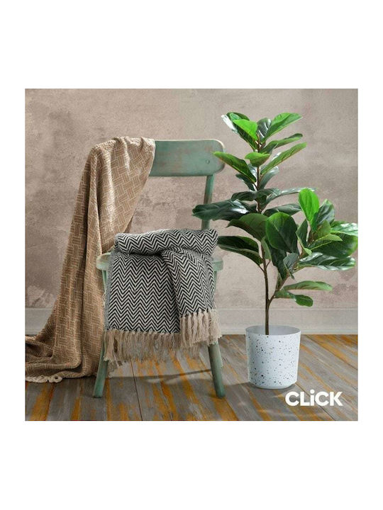 Click Ριχτάρι Διθέσιου Καναπέ 180x260εκ. White-Ivory, Grey