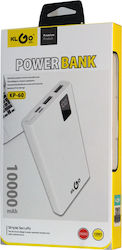 KLGO KP-60 Power Bank 10000mAh με 2 Θύρες USB-A...