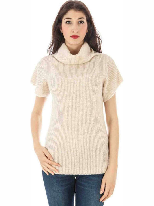 Fred Perry Damen Pullover Rollkragen Beige