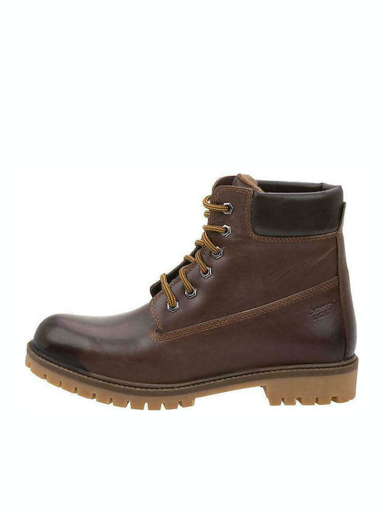 Boxer Leder Braun Stiefel
