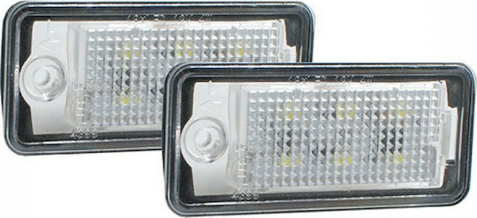 M-Tech Kennzeichenbeleuchtungen LED für Audi A3 / A4 / Q7 2Stück