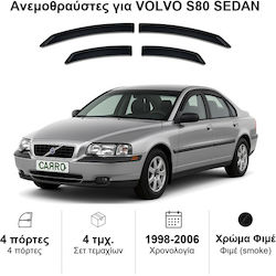 Heko Car Windbreakers Set Front and Back Dark Fime for Volvo S80 4 Pieces 31222 Heko Car Windbreakers Set Front and Back Dark Fime for Volvo S80 4 Pieces 31222