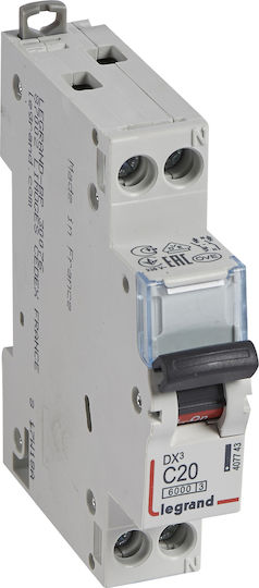 Legrand Αυτόματη Ασφάλεια 20A Διπολική AC 407743