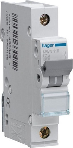 Hager Automatic Circuit Breaker 40A Single-pole AC MWN140